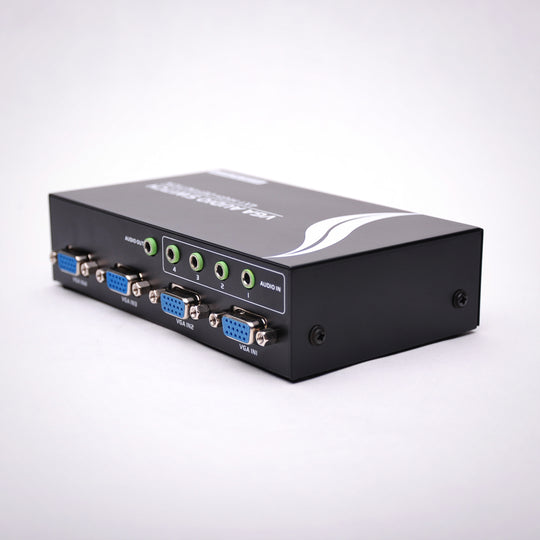 4x1 VGA Switch with 3.5mm Audio