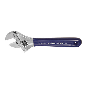 Klein Tools D509-8 Adjustable Wrench, Extra-Wide Jaw, 8-Inch
