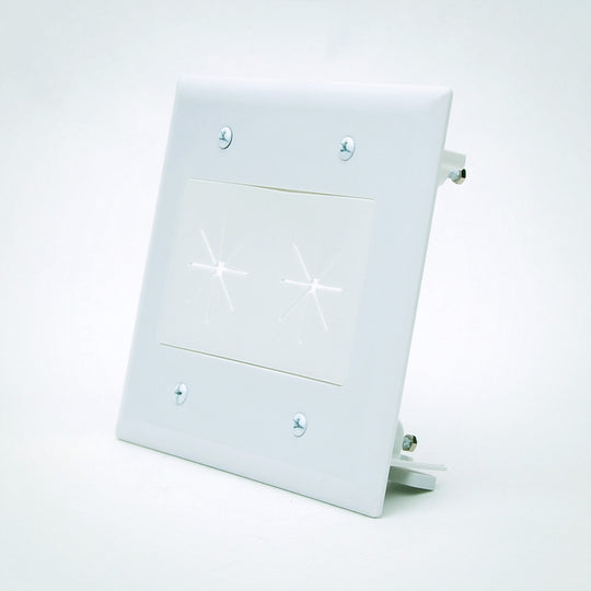 DataComm Bulk Cable Wall Plate with Flex Opening