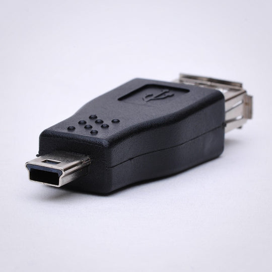 USB Type A Female to 5-Pin Mini USB Type B Male