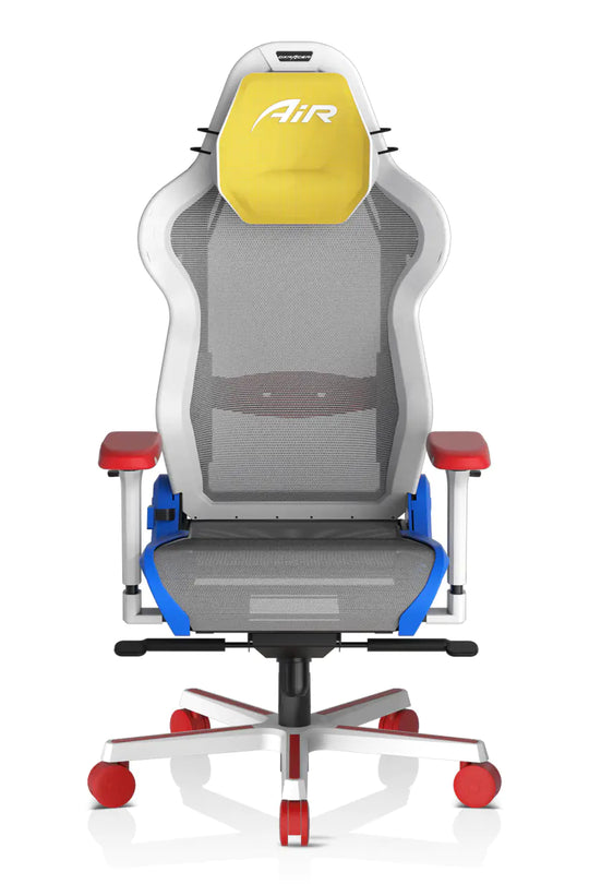 DXRacer Air Mesh Gaming Chair Modular Office Chair - Yellow & Red & Blue