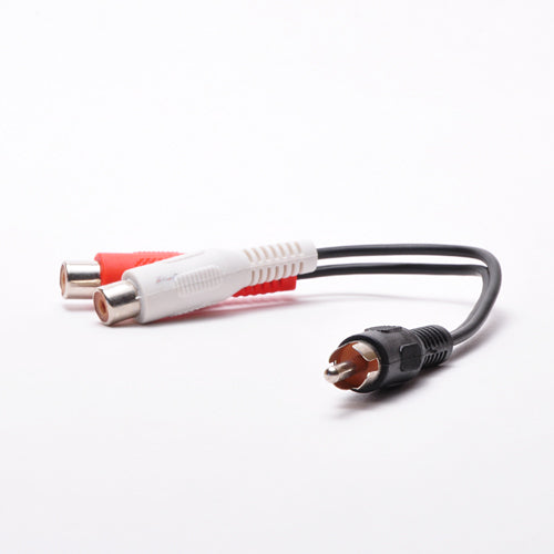 6 Inch (2) RCA Female to RCA Male Adapter Cable