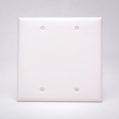 Vanco 2 Gang Blank Wall Plate