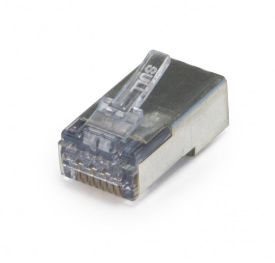 Platinum Tools 100024C ezEX™44 Shielded CAT6 Connector, Internal Ground 25 Pack