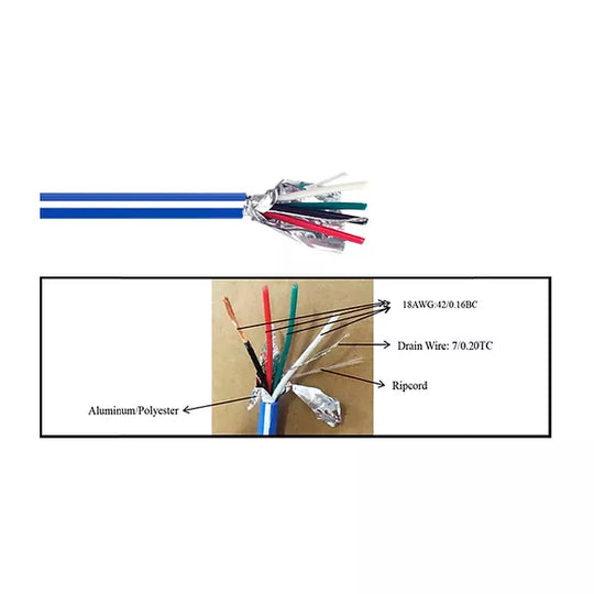 Wavenet 18/4C Direct Burial Lutron 1000ft Cable Reel, UL