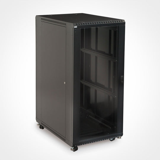 Kendall Howard LINIER® Server Cabinet, Glass/Vented Doors, 36" Depth - 27U