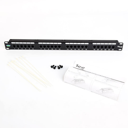ICC ICMPP024U6 Telephone Patch Panel, 24 Port RJ-11 1U USOC Voice