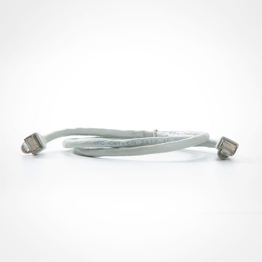 Cat6A Shielded Patch Cable - 26AWG 10G - Gray