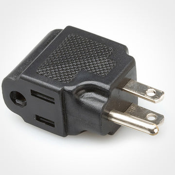 Hosa Right Angle Power Adapter - NEMA 5-15R to NEMA 5-15P
