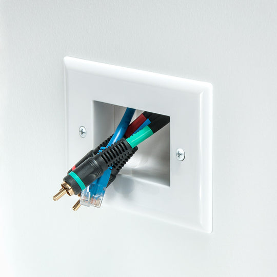 DataComm Easy Mount Slim Bulk Cable Plate