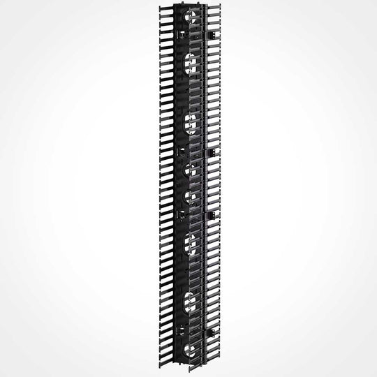 Great Lakes VCM8-FR 8in Vertical Cable Organizer w/ Front/Rear Channels