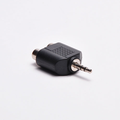 3.5mm Stereo Male to (2) RCA Female Adapter - Plastic