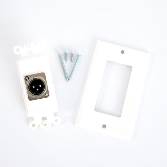 XLR Male Decora Wall Plate