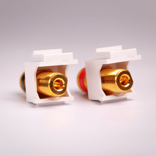 Vanco 820407 Binding Post Keystone Jack Pair