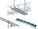 Kable Kontrol Cable Tray Hanger Kit - Horizontal Support Bars - (2) 3/8" Threaded Rod  - (2) Common Nuts