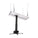 Crimson-AV JKS3-18A 12 to 18 Inch Suspended Projector Ceiling Mount with JR3 Universal Adapter (up to 60lbs)