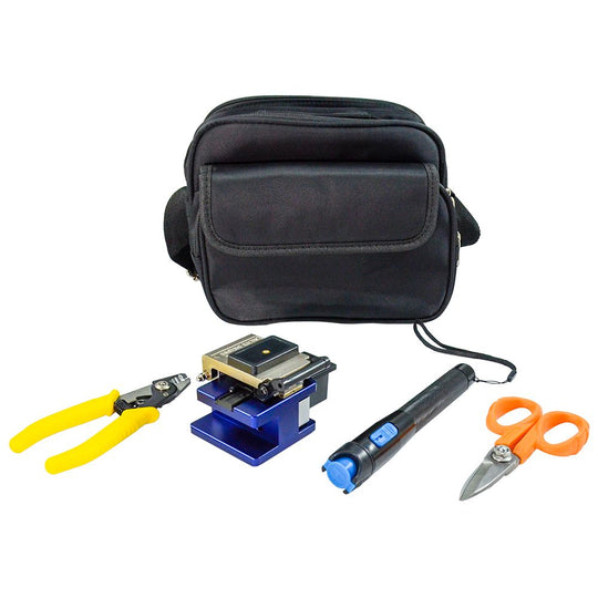 SCP-EasyFiber™ Termination Kit - Mechanical cleaver, Kevlar Sheets, 3-Hole Stripper, Visual Fault Locator & more