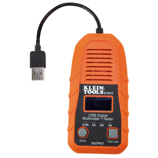 Klein Tools ET910 USB Digital Meter and Tester, USB-A (Type A)