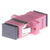 SCP Simplex SC/SC Multimode Panel Mount Coupler 13mm Female/Female -  OM4 (Pink), UPC Polish Type