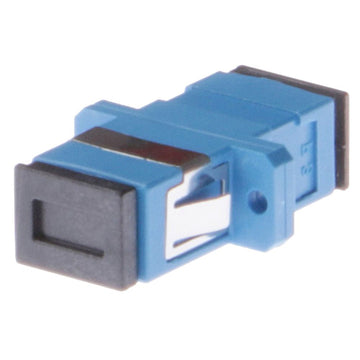 SCP Simplex SC/SC Single-Mode Panel Mount Coupler 13mm Female/Female - OS2 (Blue), UPC Polish Type