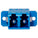 SCP Duplex LC/LC Single-Mode Panel Mount Coupler 13mm Female/Female - OS2 (Blue), UPC Polish Type