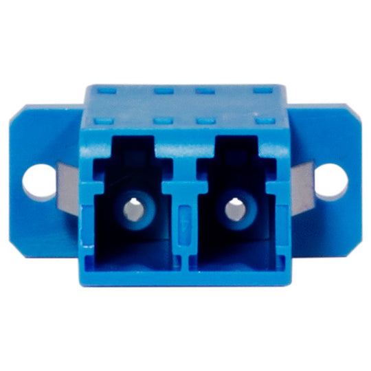 SCP Duplex LC/LC Single-Mode Panel Mount Coupler 13mm Female/Female - OS2 (Blue), UPC Polish Type
