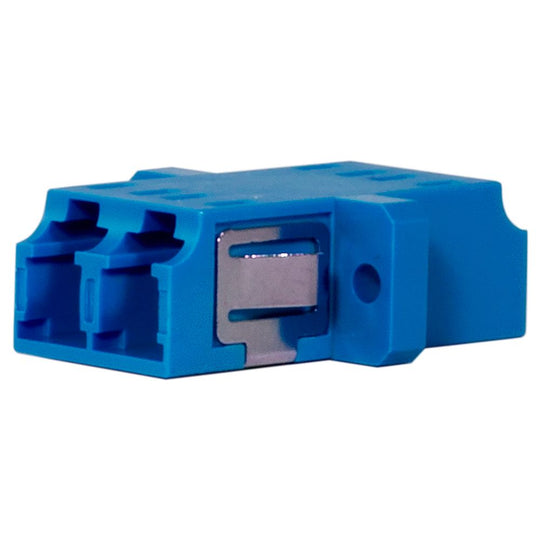 SCP Duplex LC/LC Single-Mode Panel Mount Coupler 13mm Female/Female - OS2 (Blue), UPC Polish Type