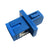 SCP Simplex LC/SC Single-Mode Panel Mount Coupler 13mm Female/Female - OS2 (Blue), UPC Polish Type