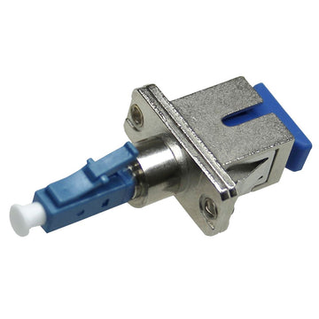 SCP Simplex SC(F)/LC(M) Single-Mode Panel Mount Coupler 13mm Female/Male - OS2 (Blue), UPC Polish Type