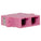 SCP Duplex SC/SC Multimode Panel Mount Coupler 29mm -  OM4 (Pink), UPC Polish Type