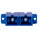 SCP Duplex SC/SC Single-Mode Panel Mount Coupler 29mm - OS2 (Blue), UPC Polish Type