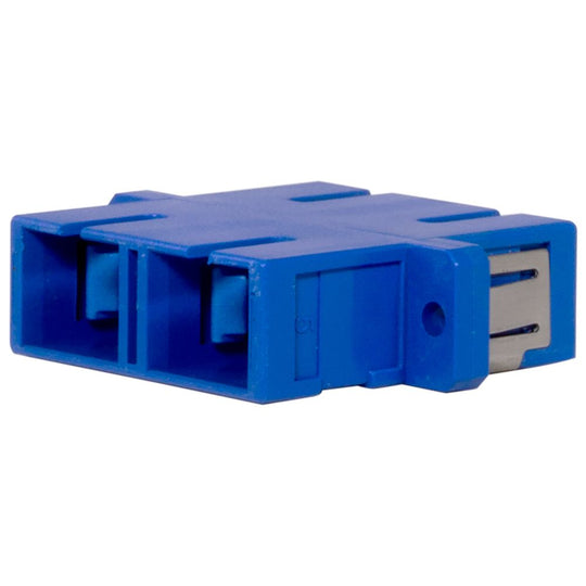 SCP Duplex SC/SC Single-Mode Panel Mount Coupler 29mm - OS2 (Blue), UPC Polish Type