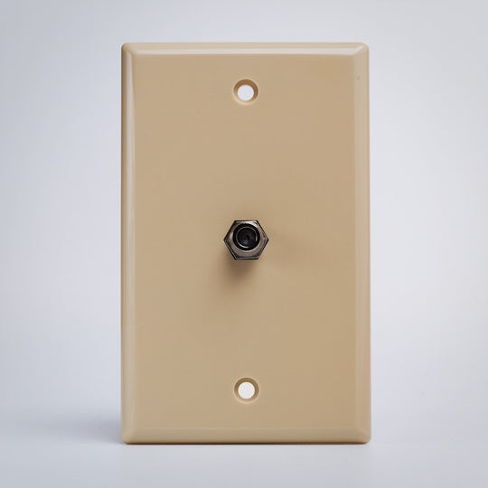 F Coupler Wall Plate