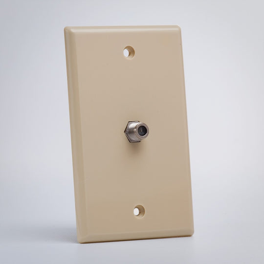 F Coupler Wall Plate
