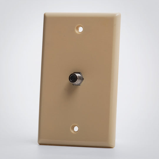 F Coupler Wall Plate