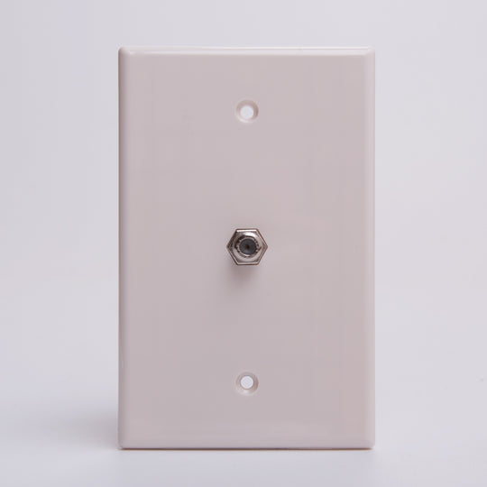 F Coupler Wall Plate