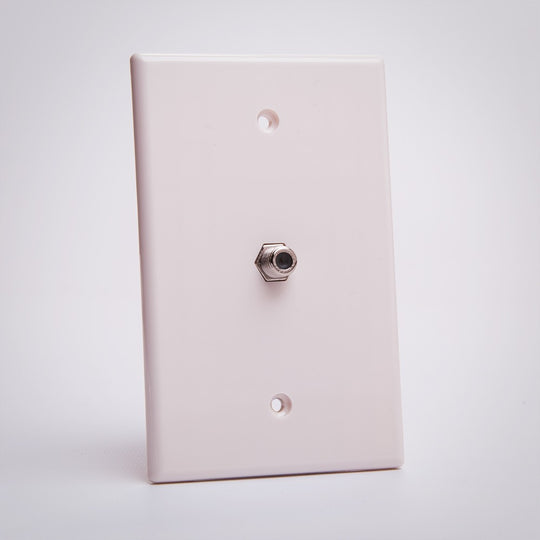 F Coupler Wall Plate