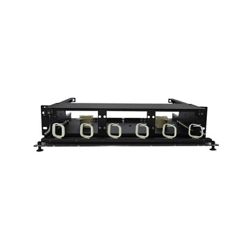 SCP 2 RU - Rack Mount Fiber Enclosure- Unloaded - Holds 6 Fiber Adapter Panels - Slide Out Wiring Tray, LGX-118 Compatible