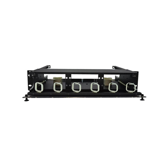 SCP 2 RU - Rack Mount Fiber Enclosure- Unloaded - Holds 6 Fiber Adapter Panels - Slide Out Wiring Tray, LGX-118 Compatible