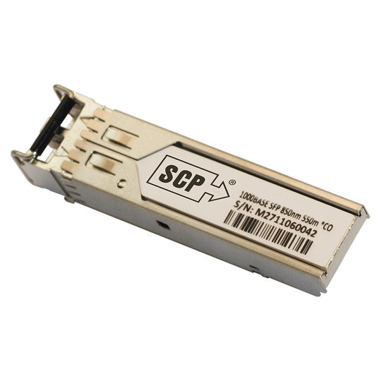 SCP 1GBASE-SX SFP 850nm 550m DOM Transceiver -- Multimode Fiber