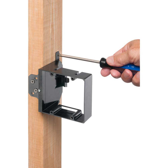 Arlington LVA2 Adjustable Depth Mounting Bracket, Dual Gang