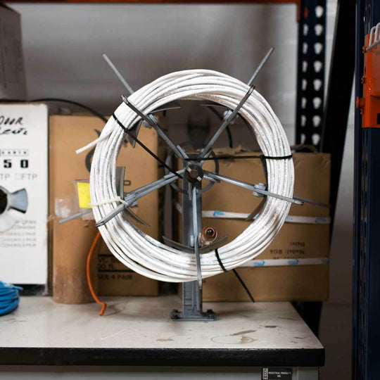 Cat5E Plenum Cable by the Foot - 24AWG UTP CMP Solid Copper 350MHz