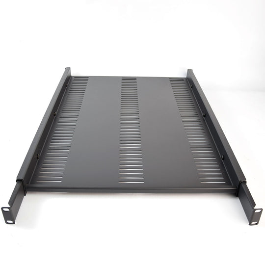 Quest ES0519-0126 26-32 Inch 1U Adjustable Fixed Heavy-Duty Rack Shelf