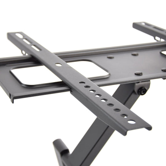 Rhino Brackets Articulating Curved and Flat Panel Single Stud TV Wall Mount w/ In-Wall Wire Hider Kit for 32-55 Inch Screens