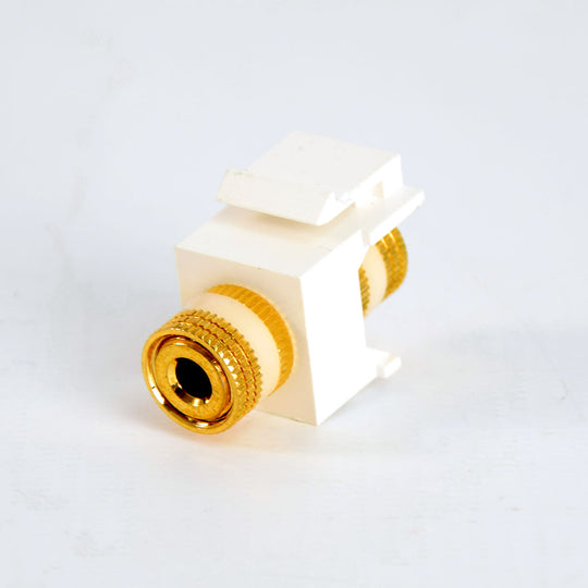 Banana Plug Keystone Insert, White