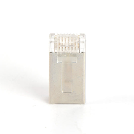 Vertical Cable Cat5E RJ45 Shielded Feed Through Plug 100 Pack