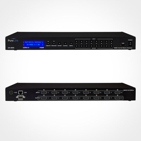 PureLink 8x8 4K HDMI Matrix Switcher with HDCP 2.2