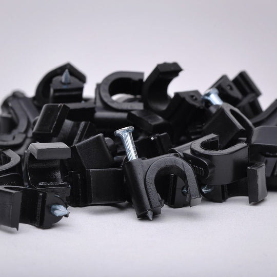 Nail-in Coax Cable Clip for RG-59 - 6mm 100 Pack