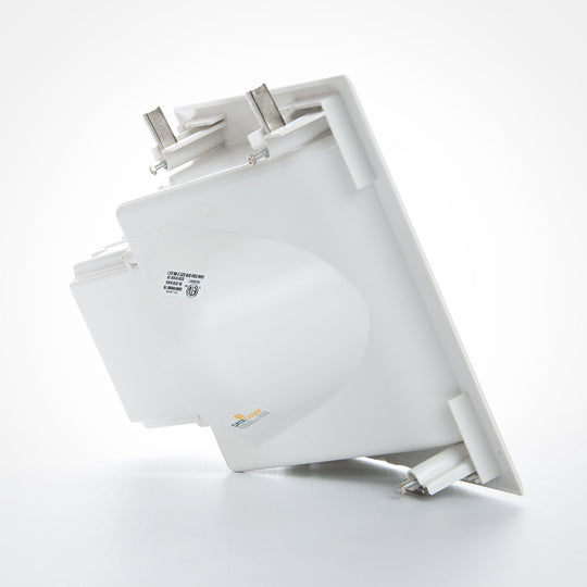 DataComm Recessed Low Voltage Media Plate w/ Duplex Surge Suppressor