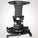 Universal Full Motion Projector Wall and Ceiling Bracket, Black